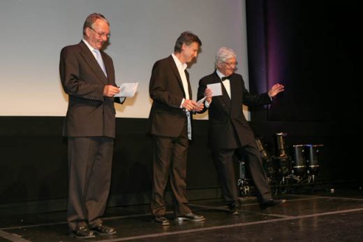 Pierre-Henri Deleau, Armand Lafond et Denis Héroux, membres du jury des premières oeuvres